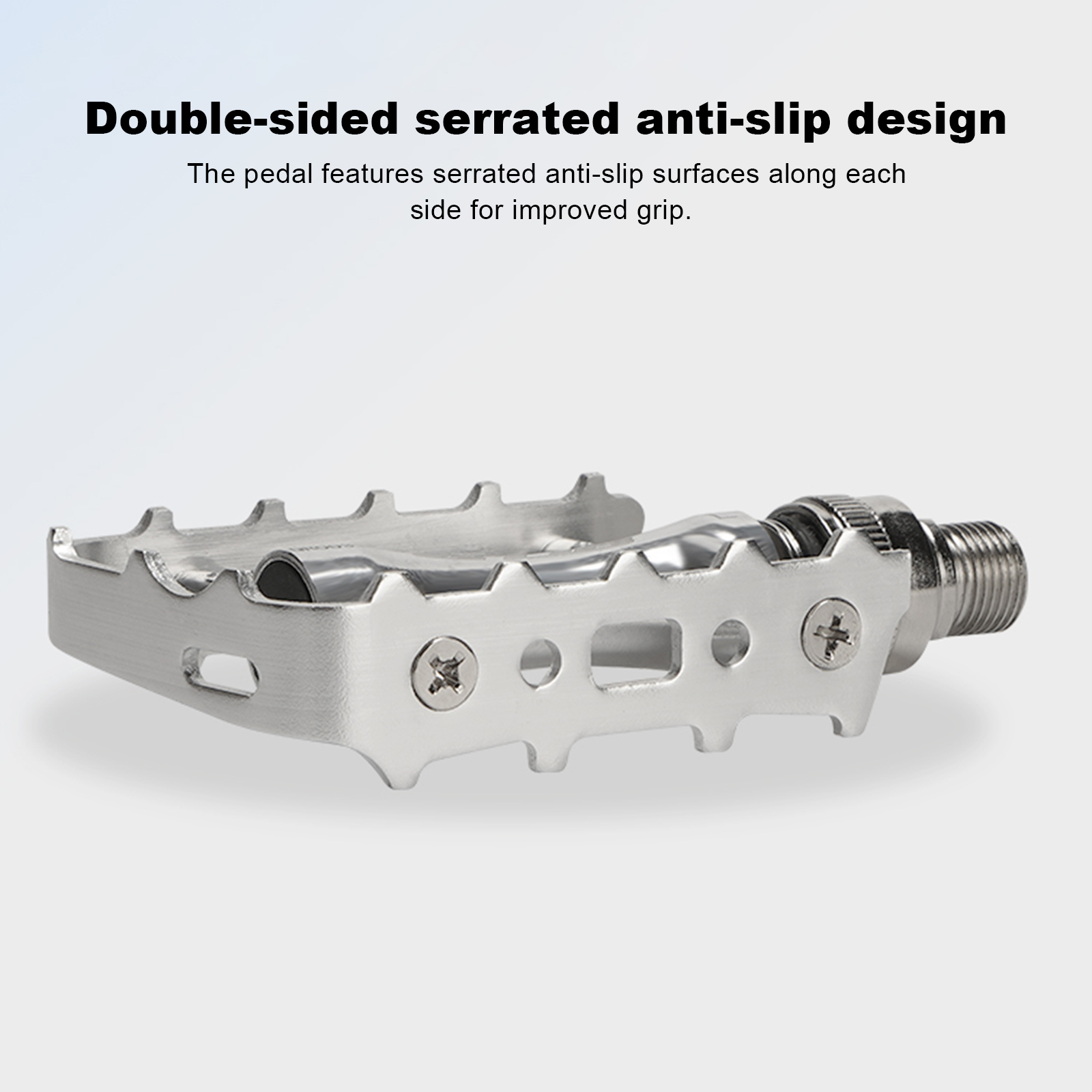 Pedal Platform Flat - Aluminum Alloy Bicycle Pedal with 2DU