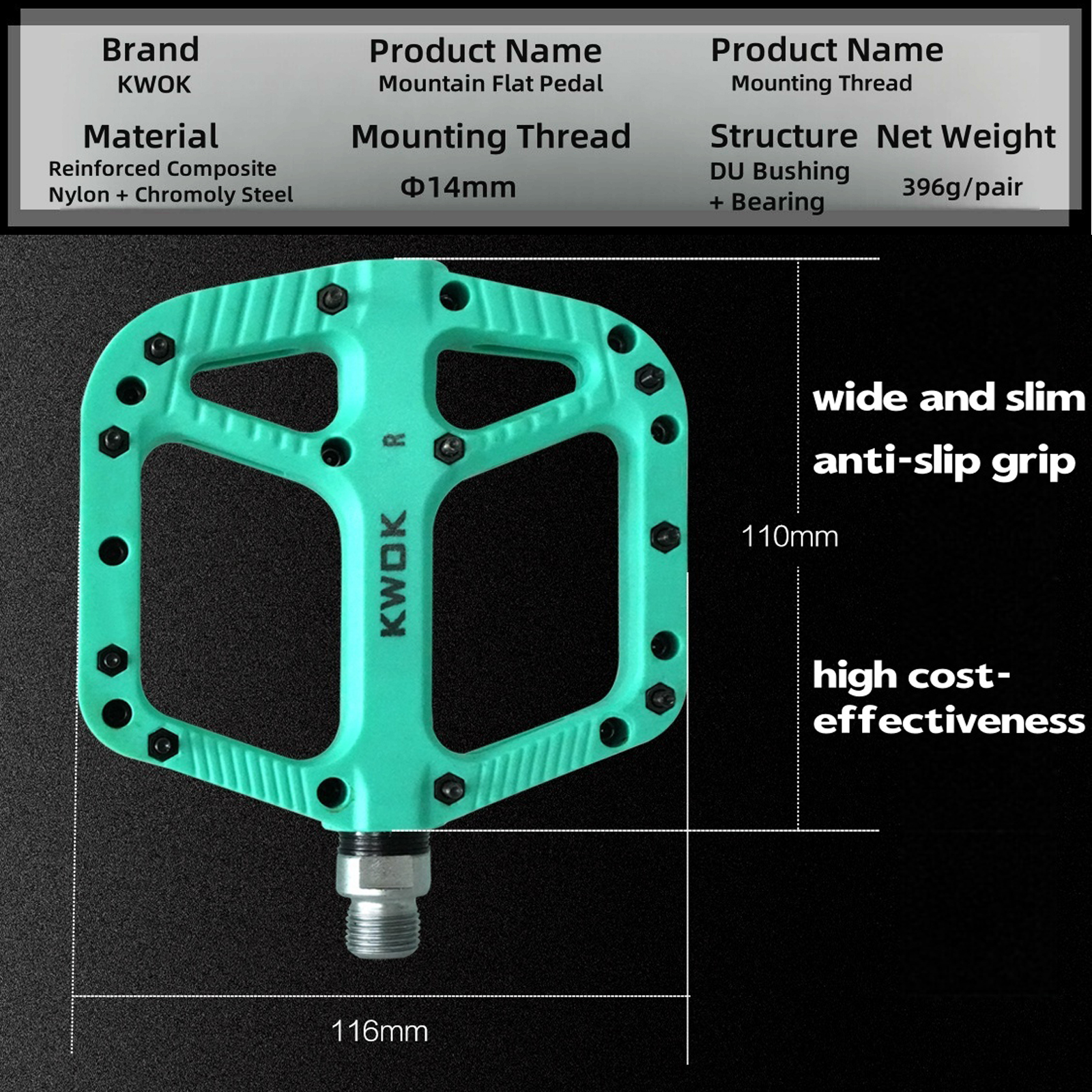Bicycle Pedals Ultralight Bike - Pedal Platform Flat ulasan dan harga