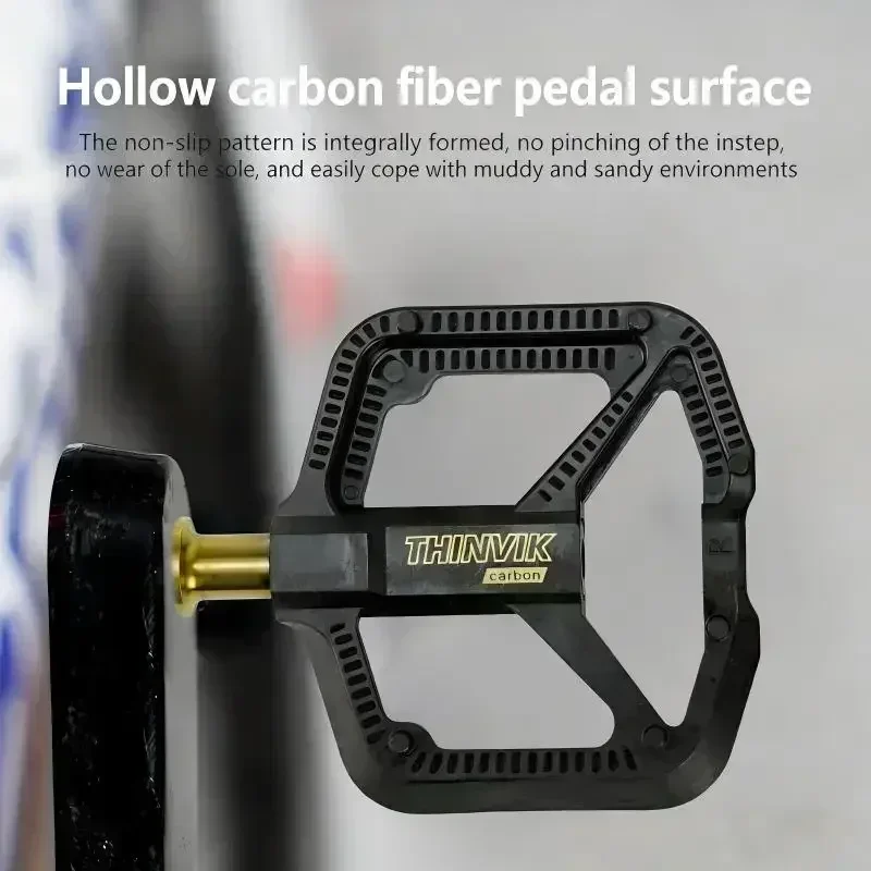 THINVIK Ultralight Carbon Fibe - Pedal Platform Flat ulasan dan harga