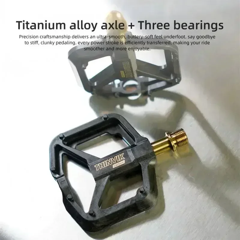 THINVIK Ultralight Carbon Fibe - Pedal Platform Flat ulasan dan harga