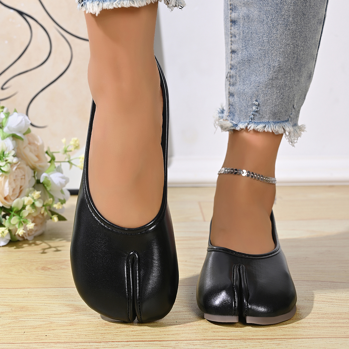 Women's Soft Leather Comfortab - Pedal Platform Flat ulasan dan harga