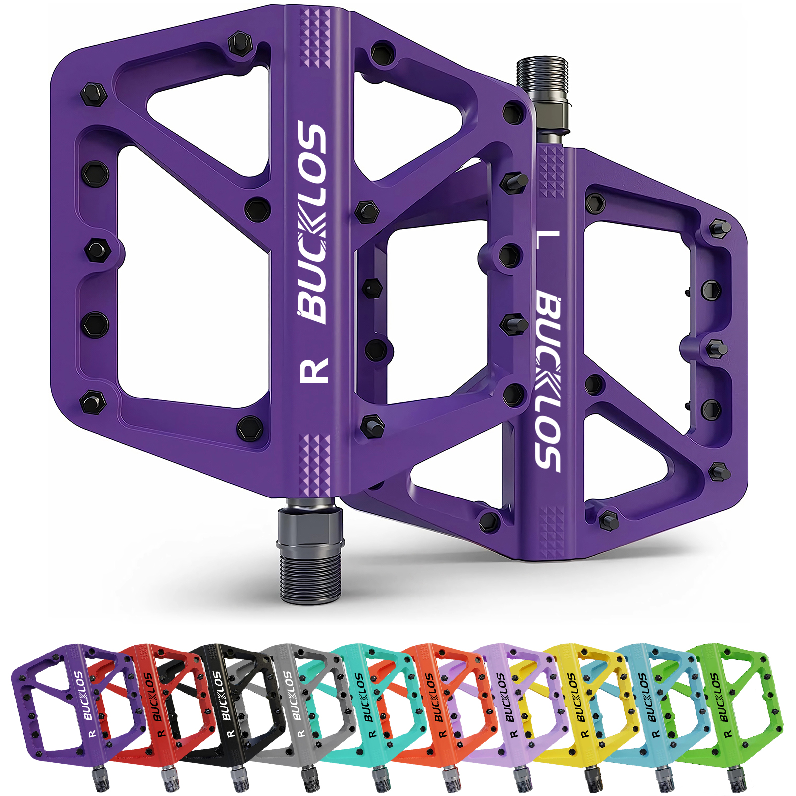BUCKLOS Pedals DU Bearing Bicy - Pedal Platform Flat ulasan dan harga