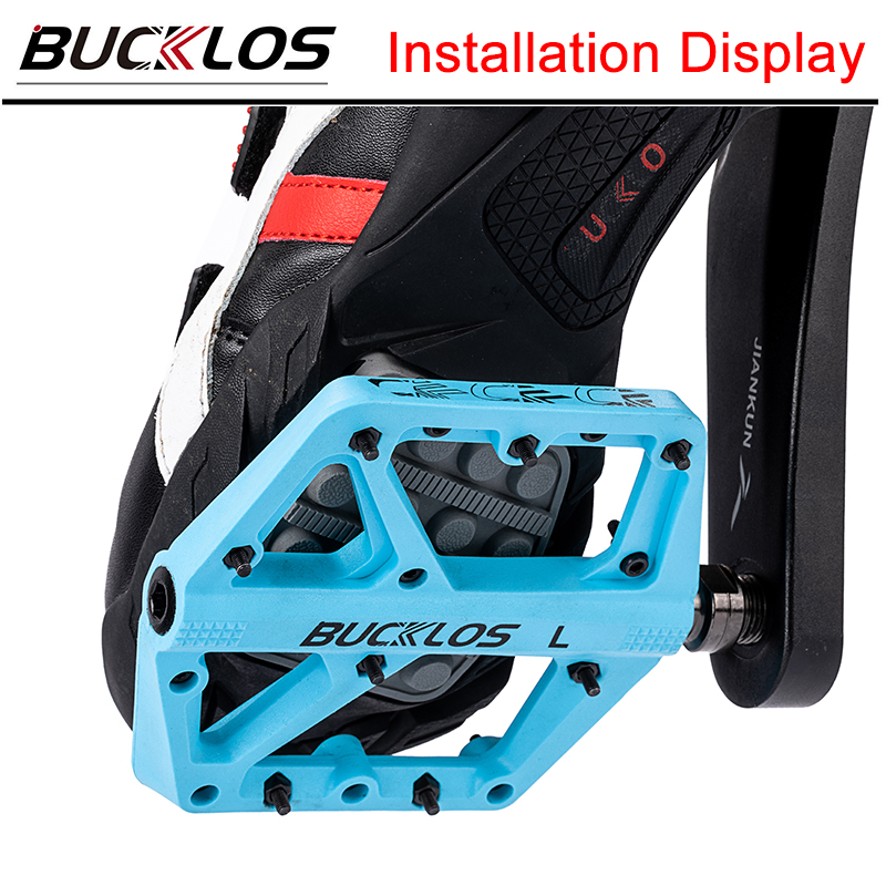 BUCKLOS Pedals DU Bearing Bicy - Pedal Platform Flat ulasan dan harga
