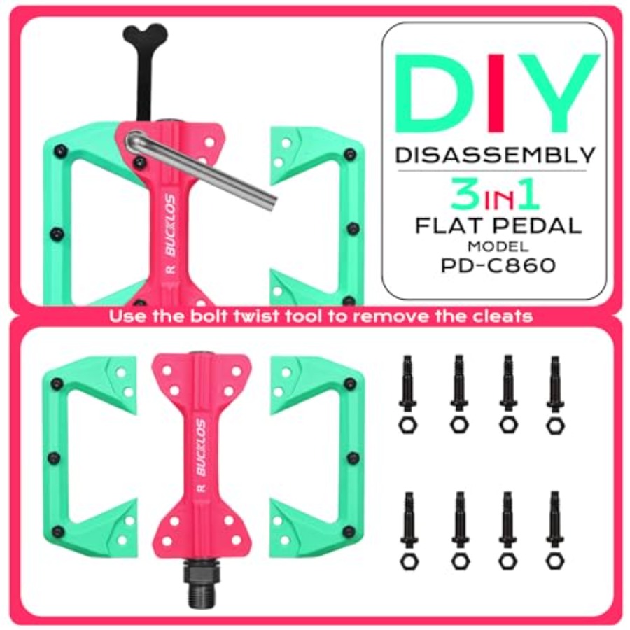 Bike Handlebar Grips Double Lo - Pedal Platform Flat ulasan dan harga
